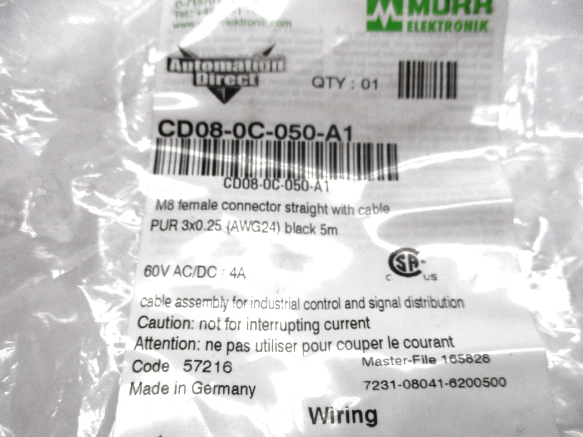 MURR ELEKTRONIK CD08-0C-050-A1 NSMP