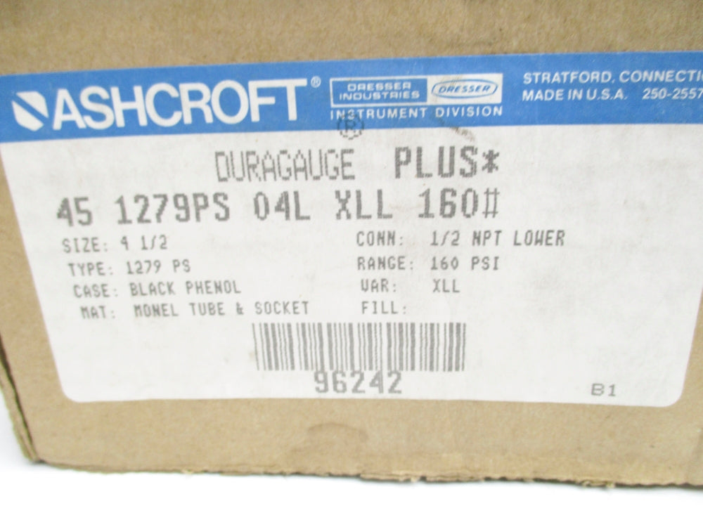 ASHCROFT 451279PS04LXLL160# 160PSI NSMP