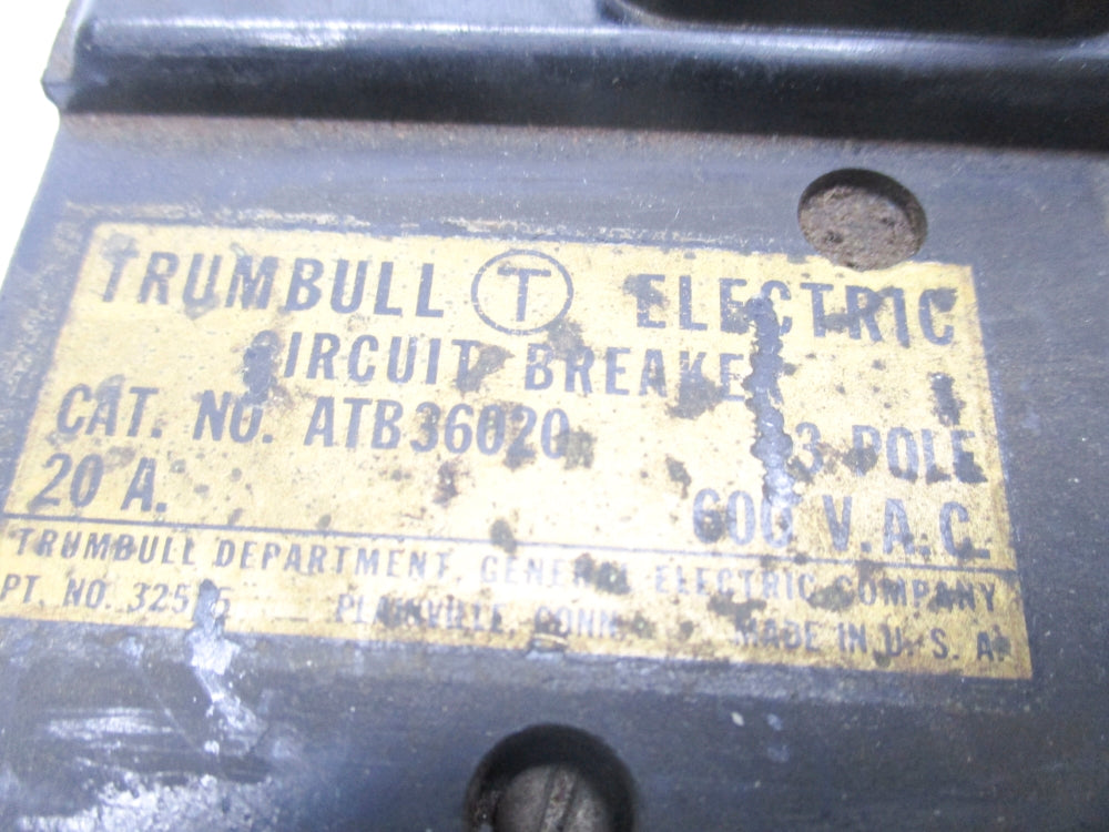 TRUMBULL ATB36020 20A 600VAC UNMP