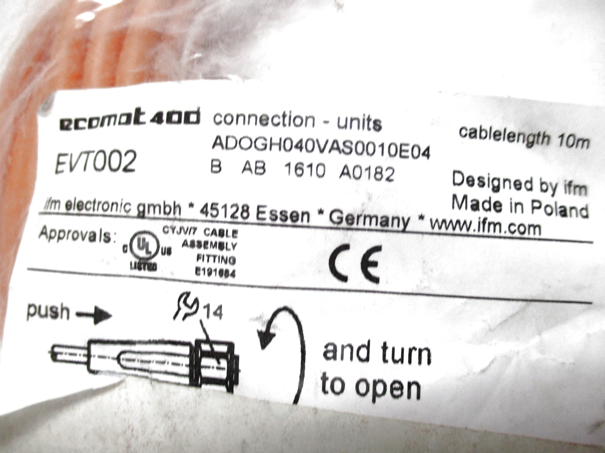 IFM EFECTOR EVT002 NSMP
