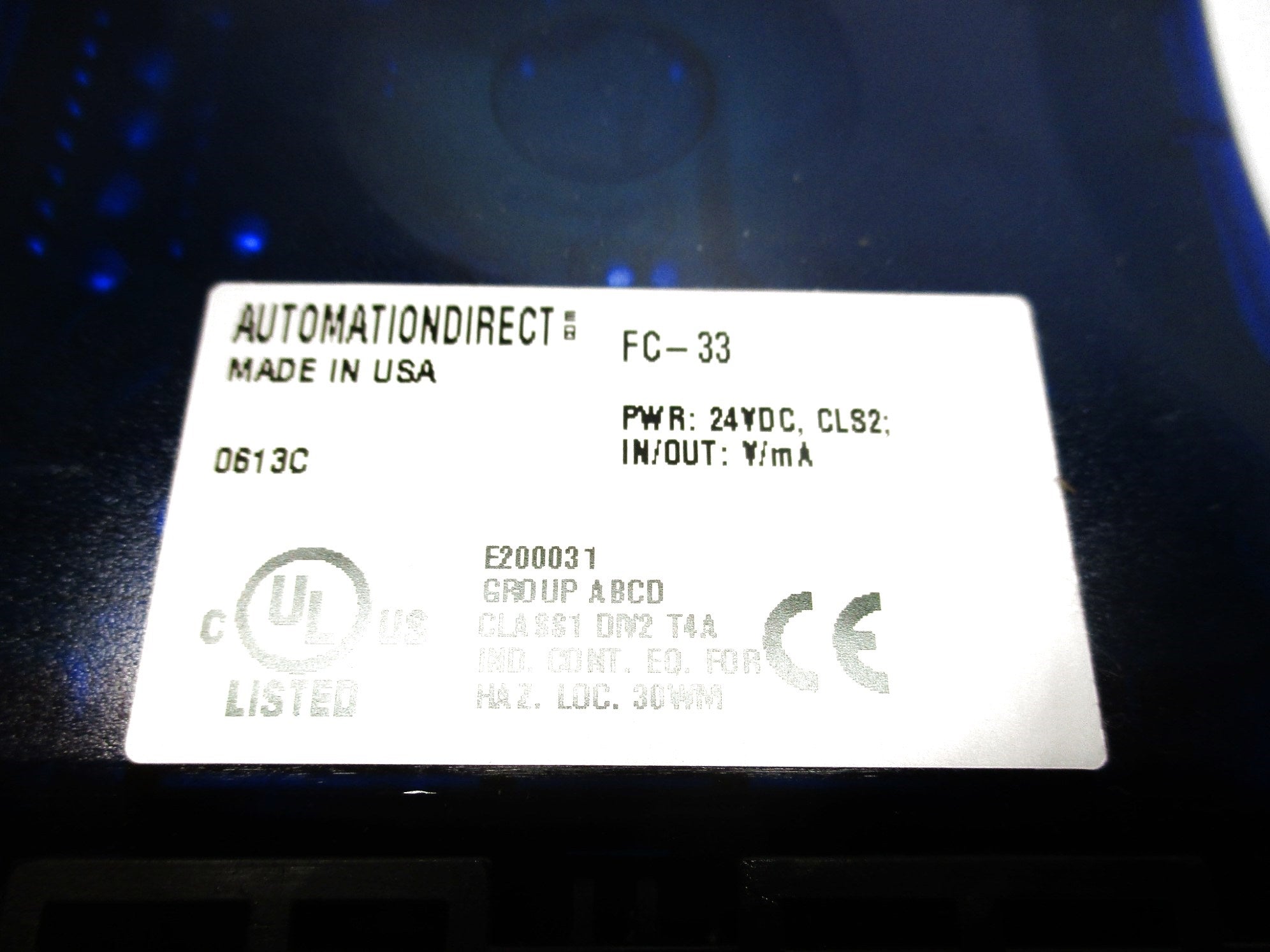 AUTOMATION DIRECT FC-33 NSMP