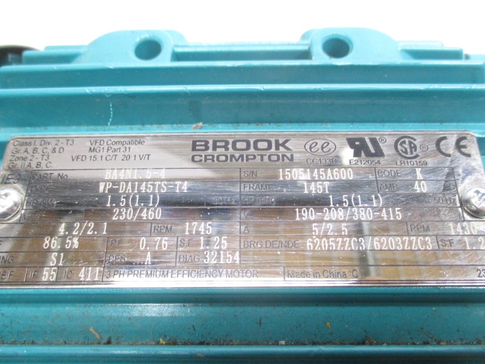 BROOKS COMPTON BA4N1.5-4 WP-DA145TS-T4 NSNP
