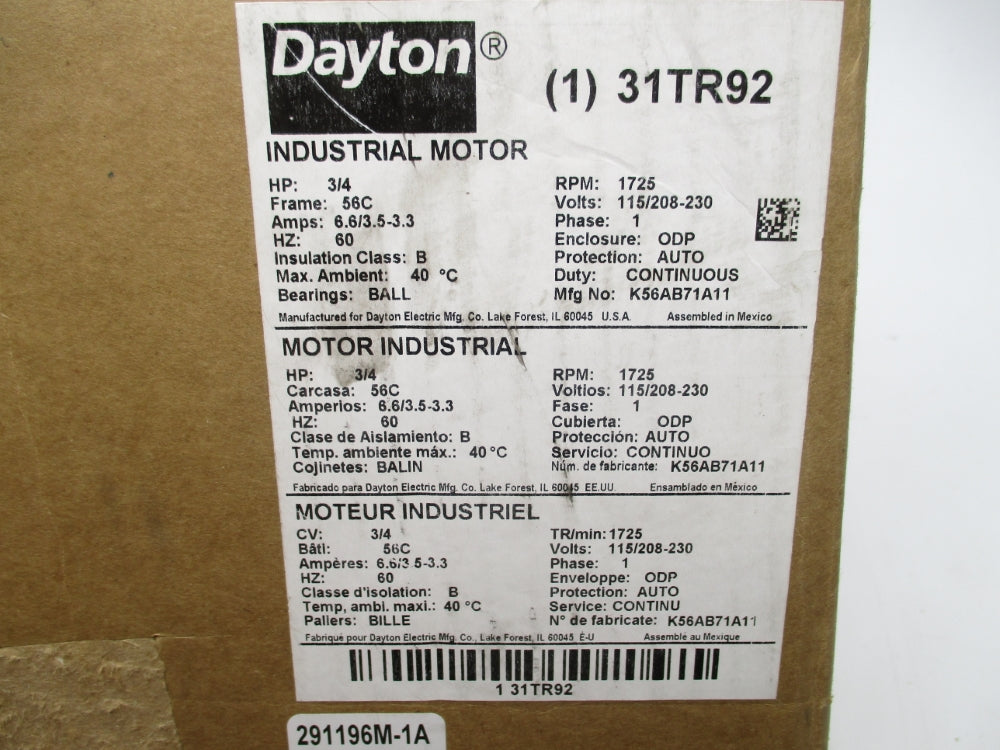 DAYTON 31TR92 NSMP