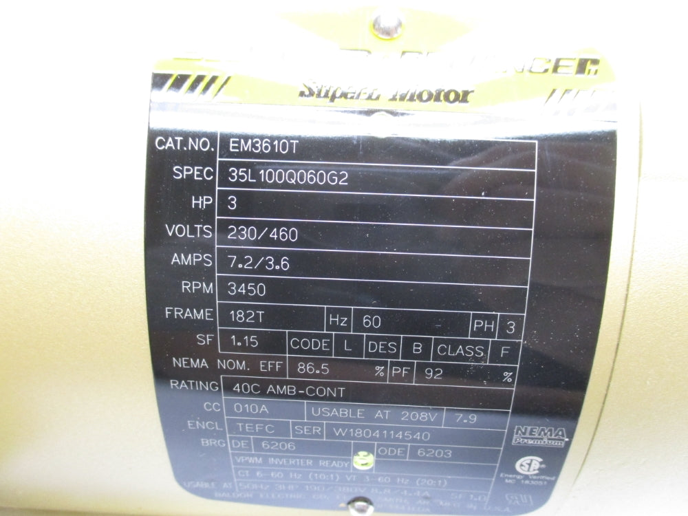 BALDOR EM3610T NSMP