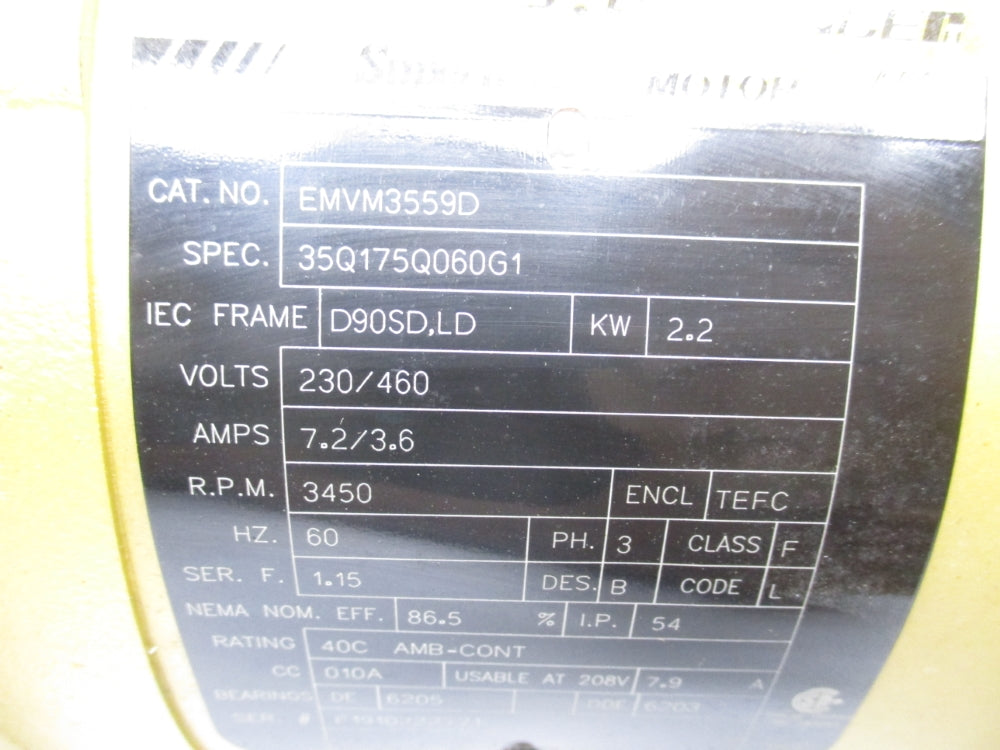BALDOR EMVM3559D NSMP