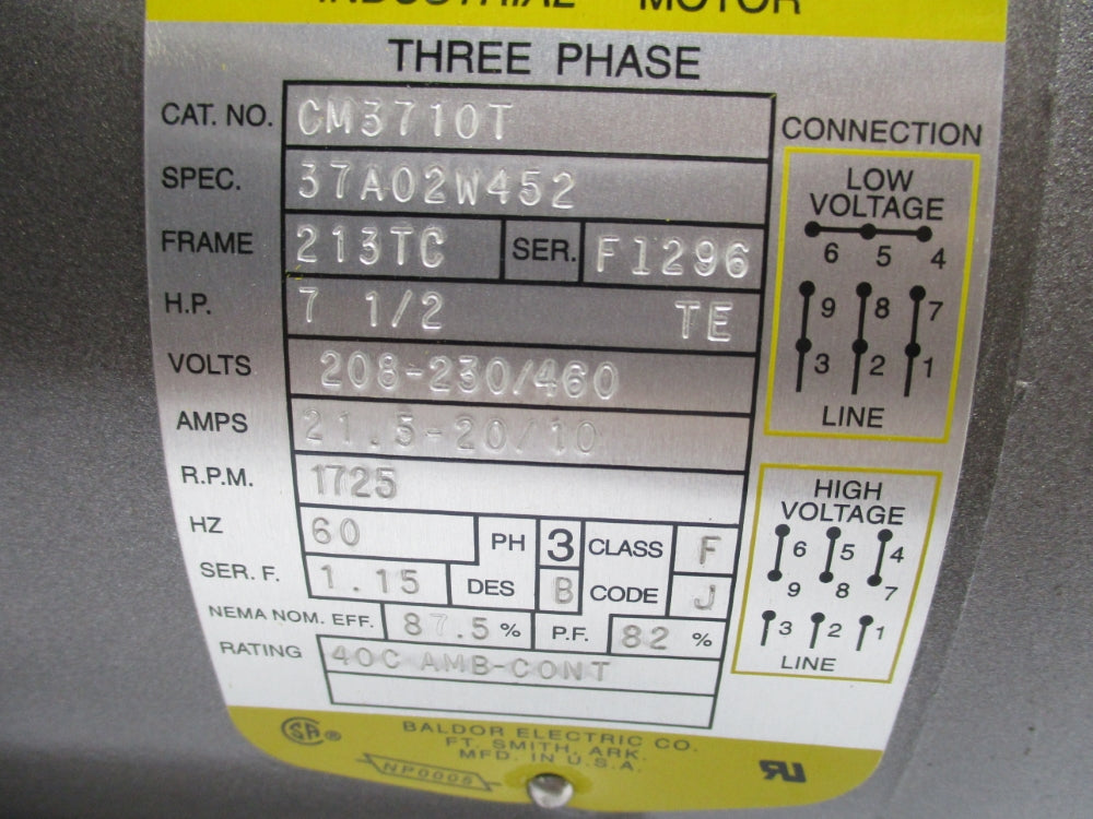 BALDOR CM3710T NSMP