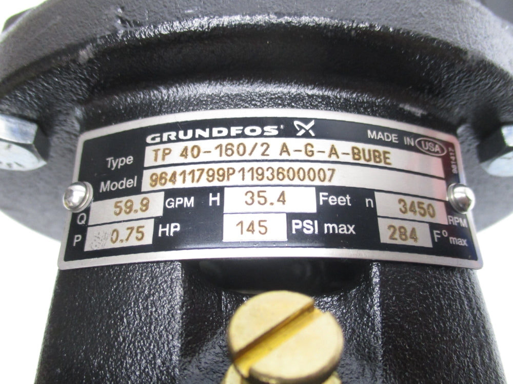 GRUNDFOS TP40-160/2A-G-A-BUBE 96411799P1193600007 NSMP