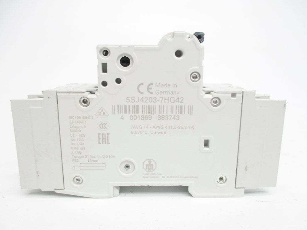 SIEMENS 5SJ4203-7HG42 400V 3A NSNP