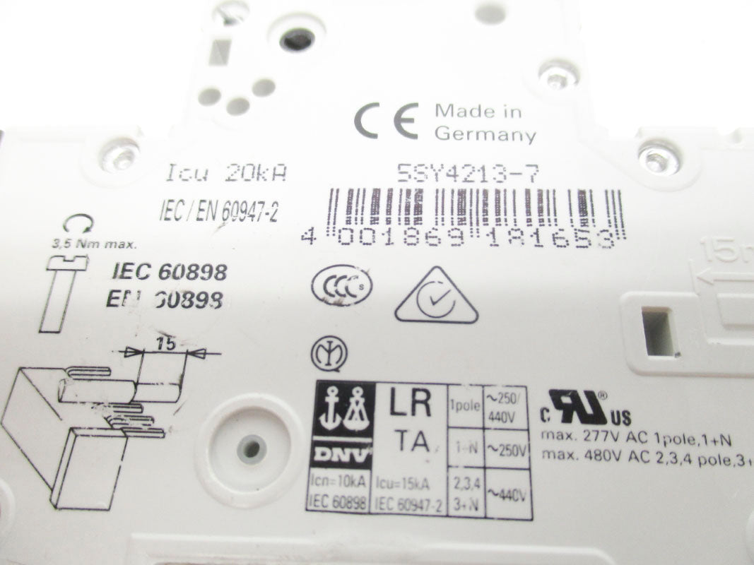 SIEMENS 5SY4213-7 13A 400V NSNP