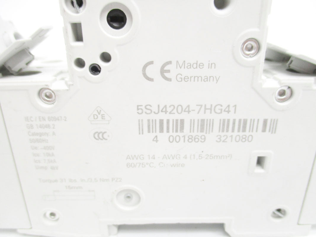 SIEMENS 5SJ4204-7HG41 4A 400V NSNP