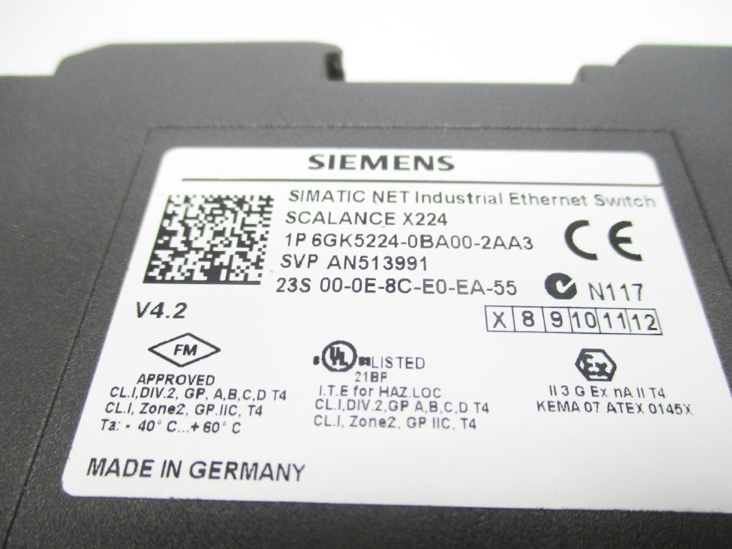 SIEMENS 6GK5224-0BA00-2AA3 (AS PICTURED) NSNP