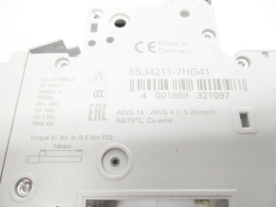SIEMENS 5SJ4211-7HG41 5A 400V NSNP