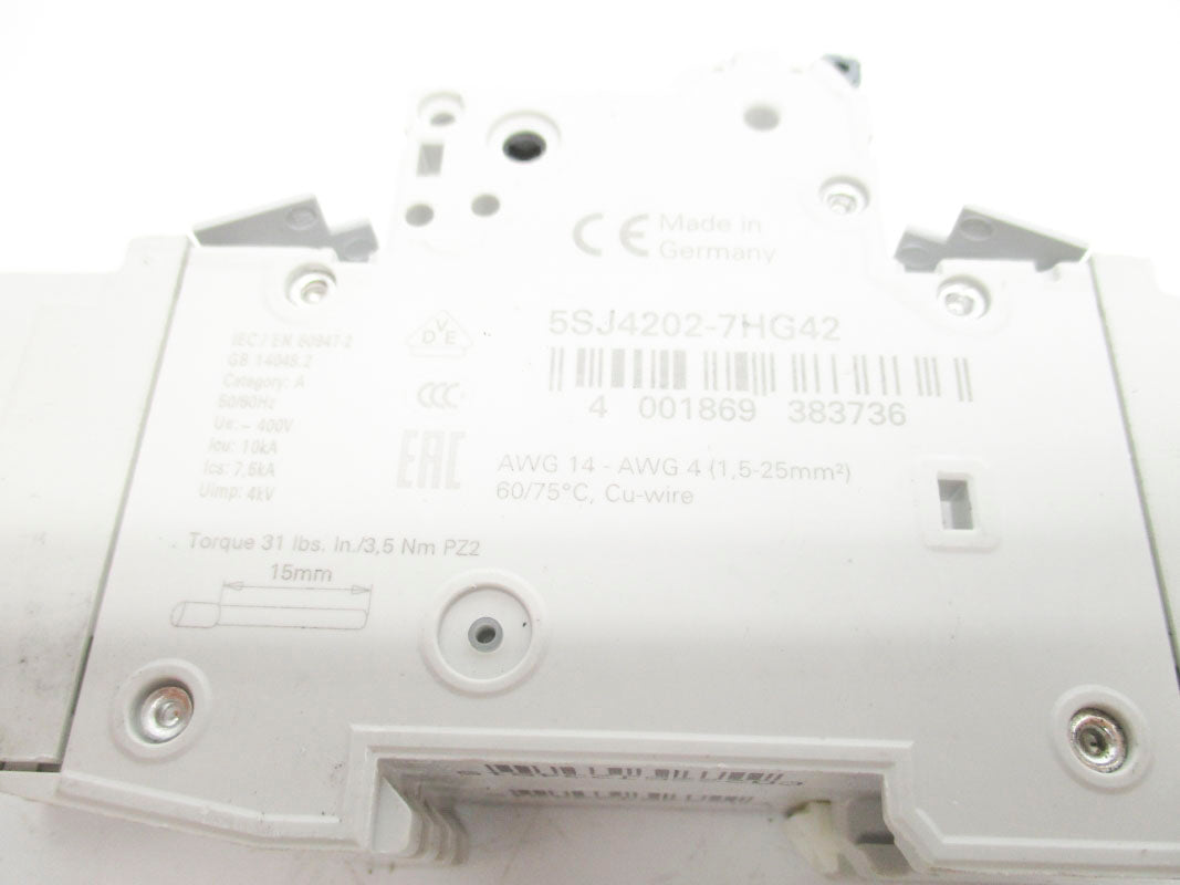 SIEMENS 5SJ4202-7HG42 2A 400V NSNP