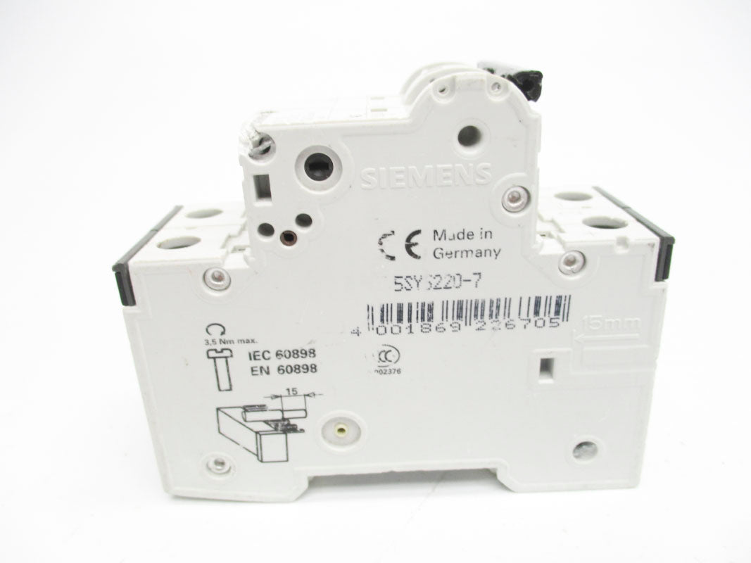 SIEMENS 5SY5220-7 20A 400V (AS PICTURED) NSNP