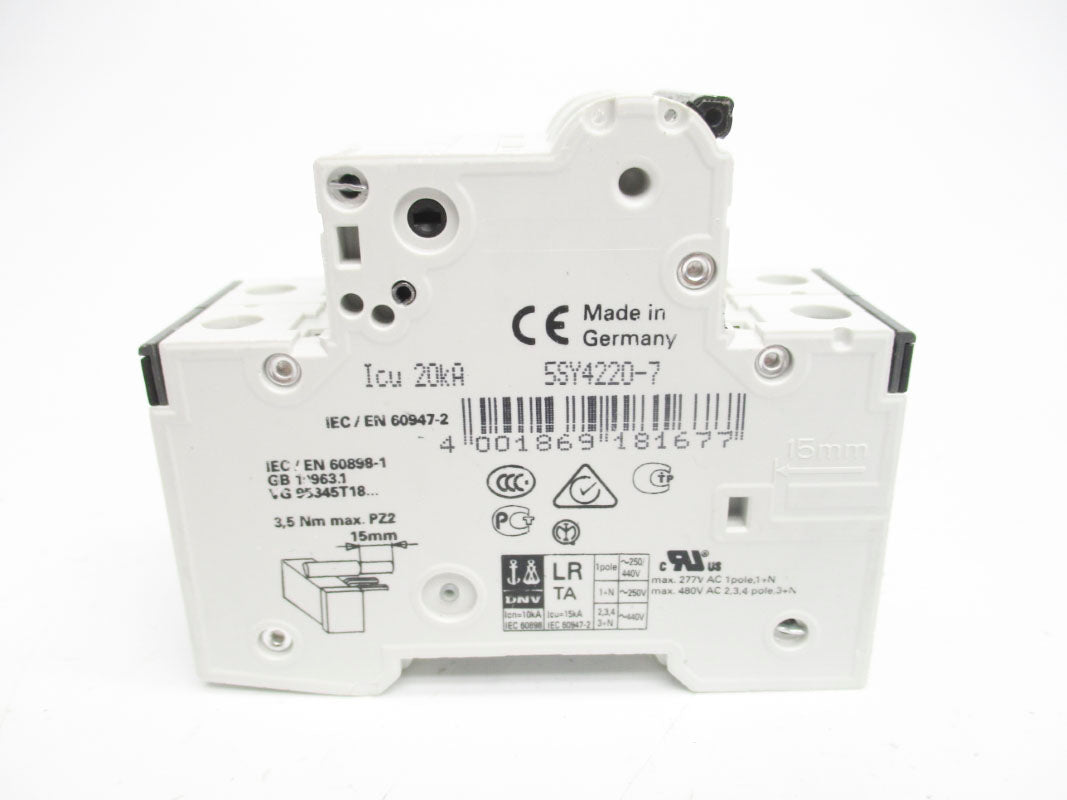 SIEMENS 5SY4220-7 20A 400V NSNP
