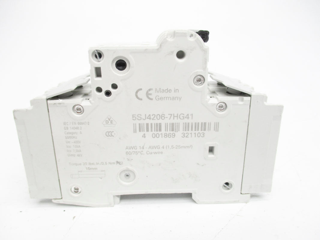 SIEMENS 5SJ4206-7HG41 6A 400V NSNP