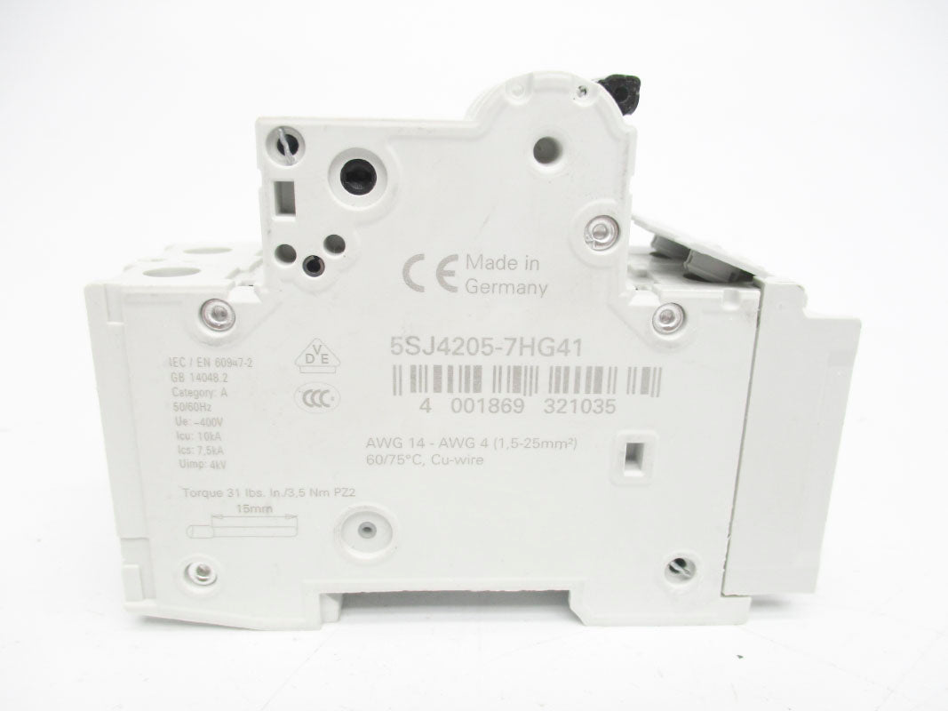 SIEMENS 5SJ4205-7HG41 .5A 400V (AS PICTURED) NSNP