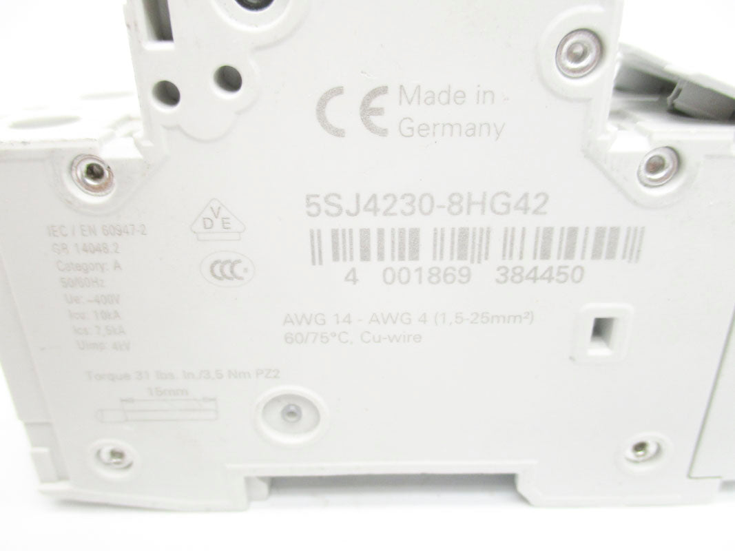 SIEMENS 5SJ4230-8HG42 30A 400V (AS PICTURED) NSNP