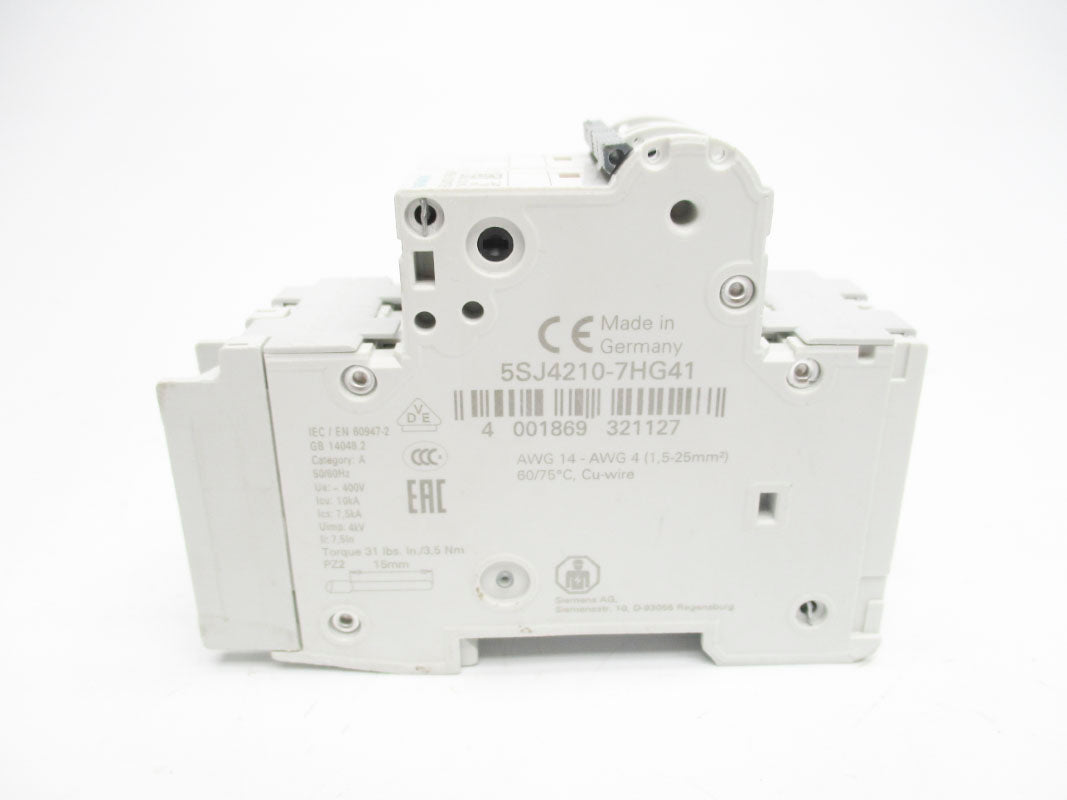 SIEMENS 5SJ4210-7HG41 10A 400V (AS PICTURED) NSNP