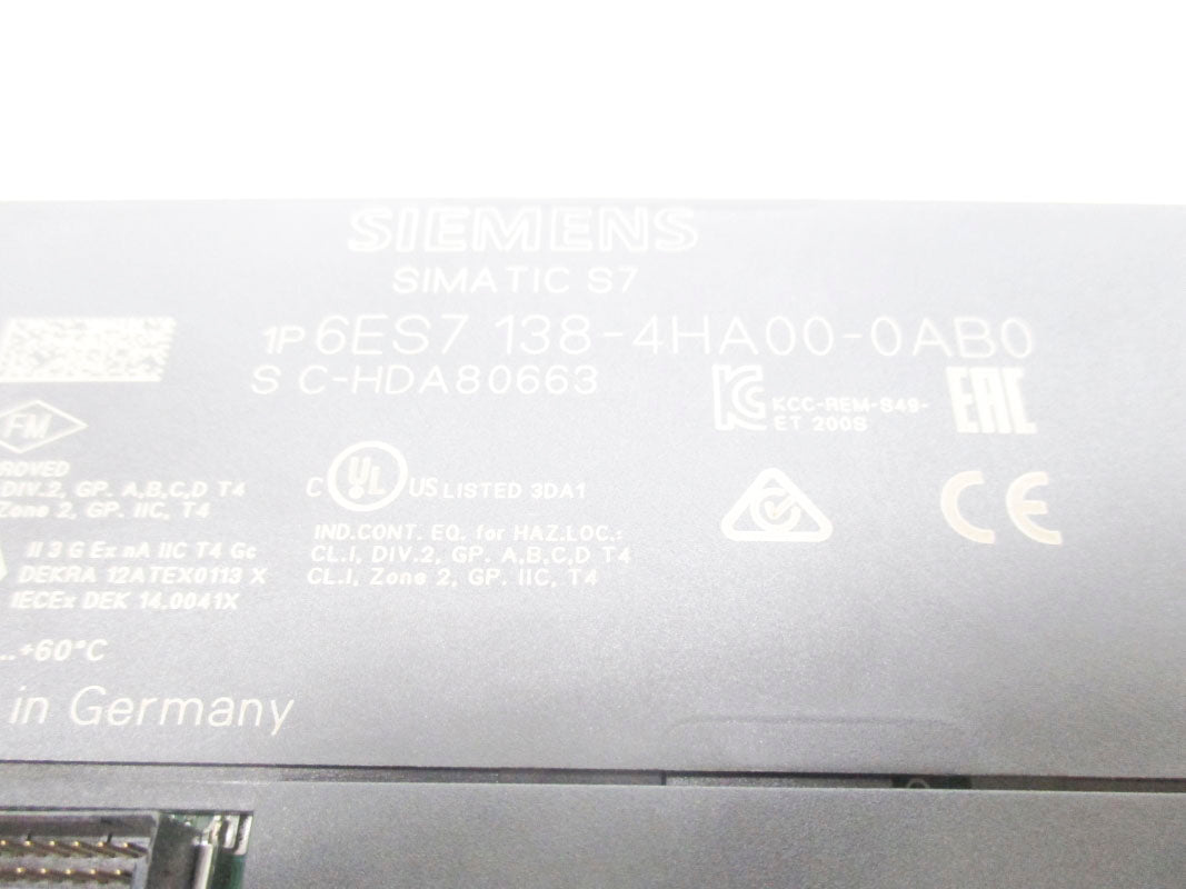 SIEMENS 6ES7138-4HA00-0AB0 UNMP
