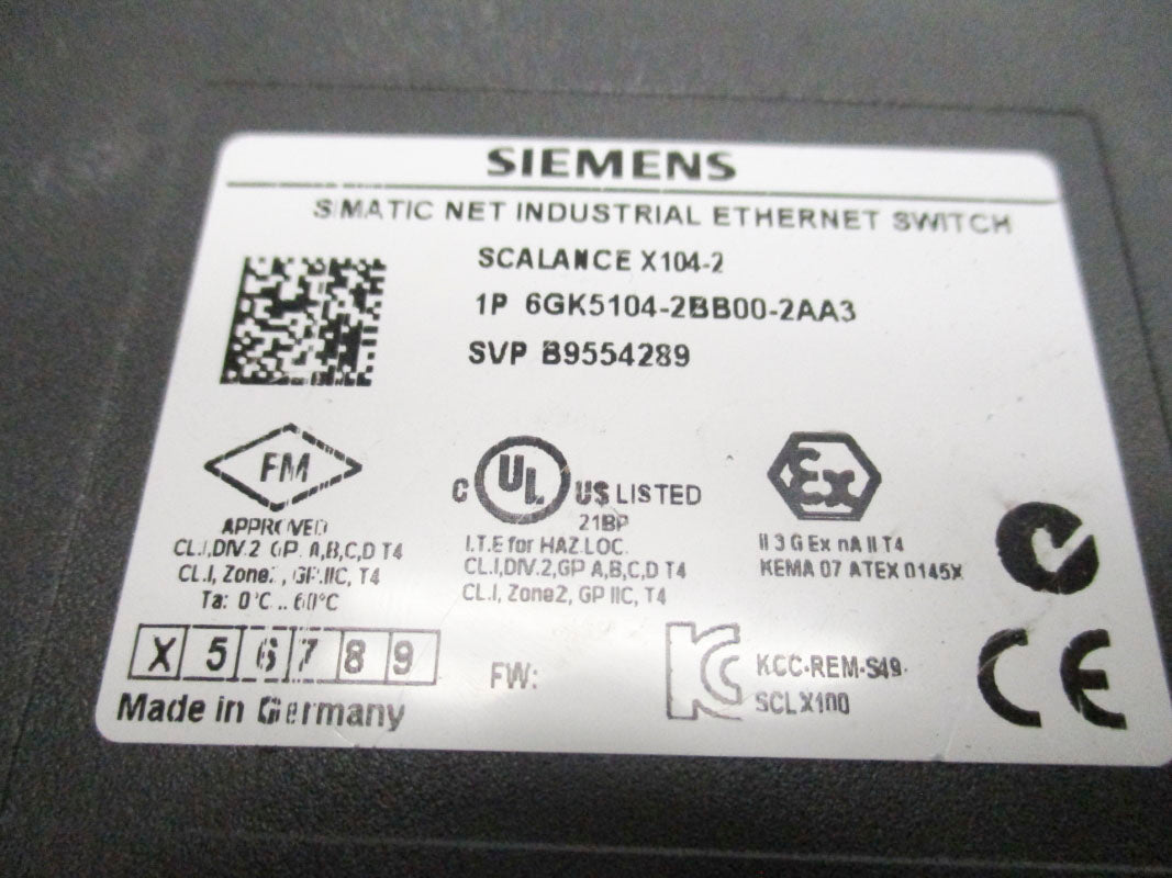 SIEMENS 6GK5104-2BB00-2AA3 UNMP