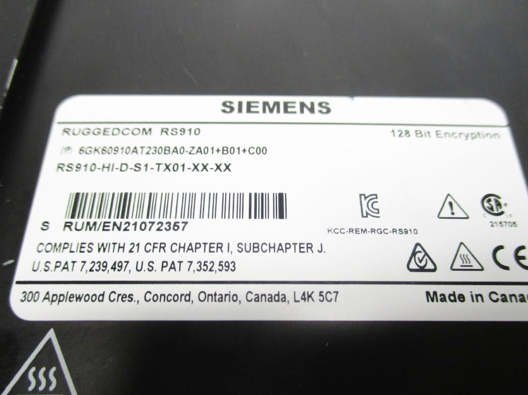 SIEMENS 6GK60910AT230BA0-ZA01+B01+C00 NSNP