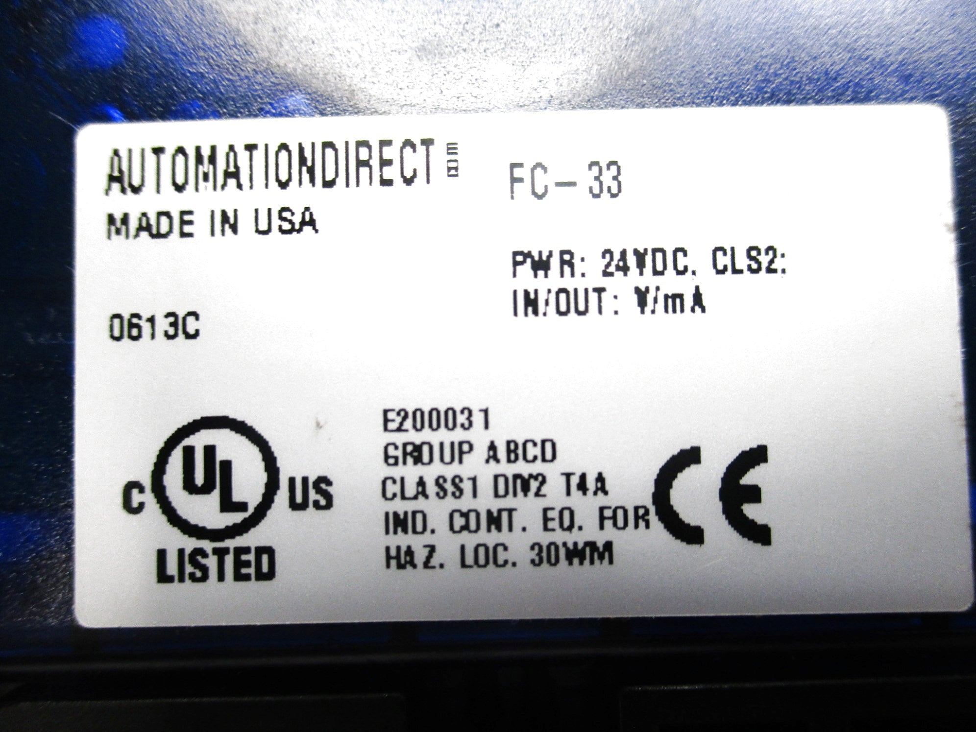 AUTOMATION DIRECT FC-33 NSNP