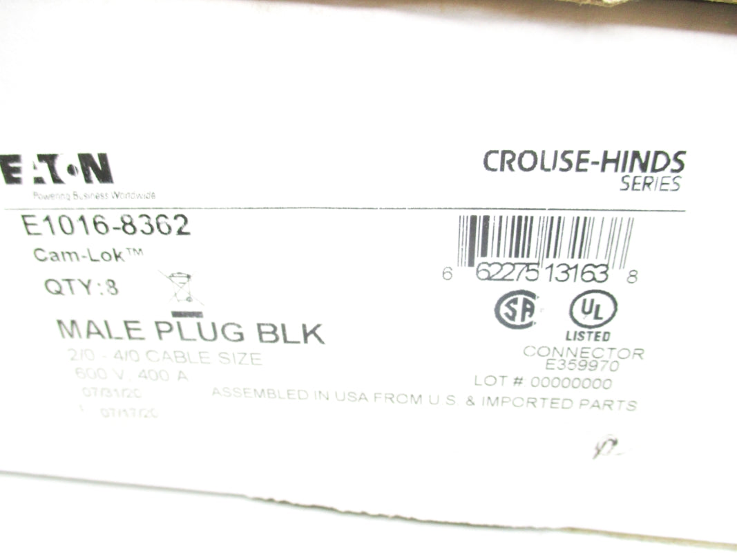 EATON E1016-8362 (PKG OF 8) NSMP
