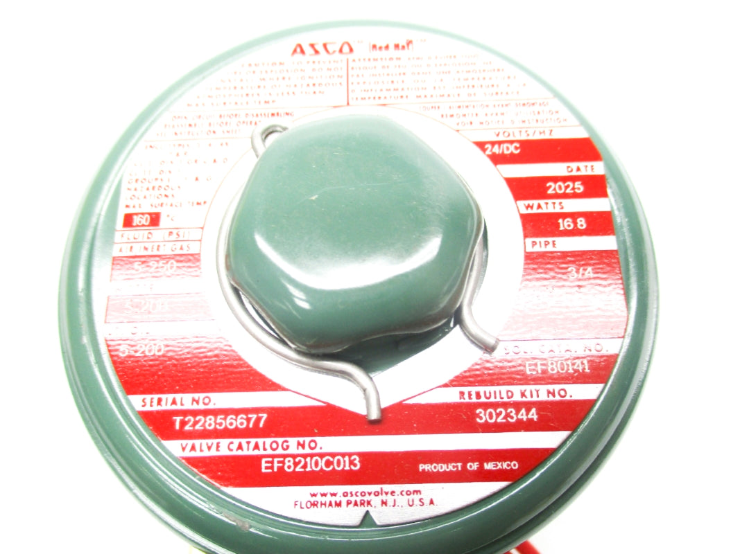 ASCO EF8210C013 5-200PSI 24VDC 3/4" NSMP