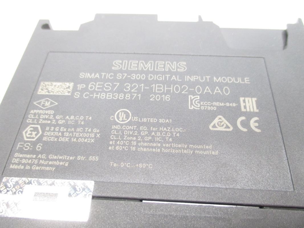 SIEMENS 6ES7321-1BH02-0AA0 (NO DOOR) NSNP
