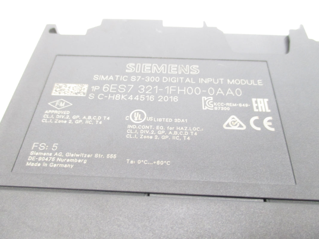 SIEMENS 6ES7321-1FH00-0AA0 (NO DOOR) NSNP
