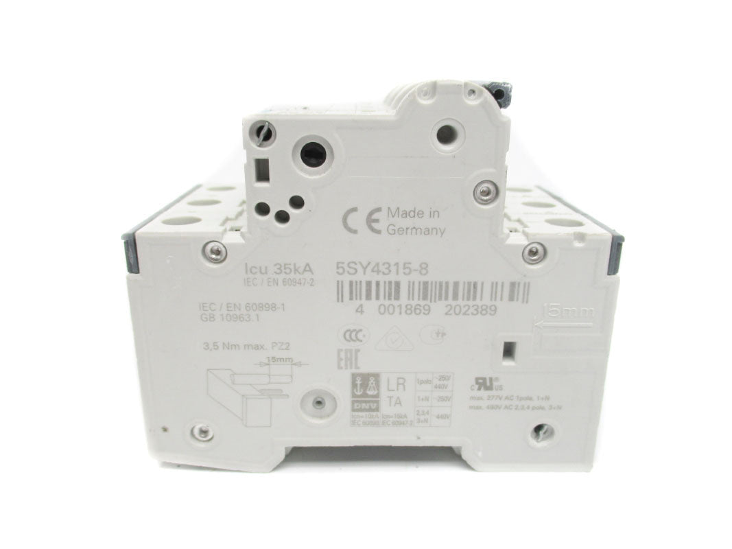 SIEMENS 5SY4315-8 400V 1.6A NSNP
