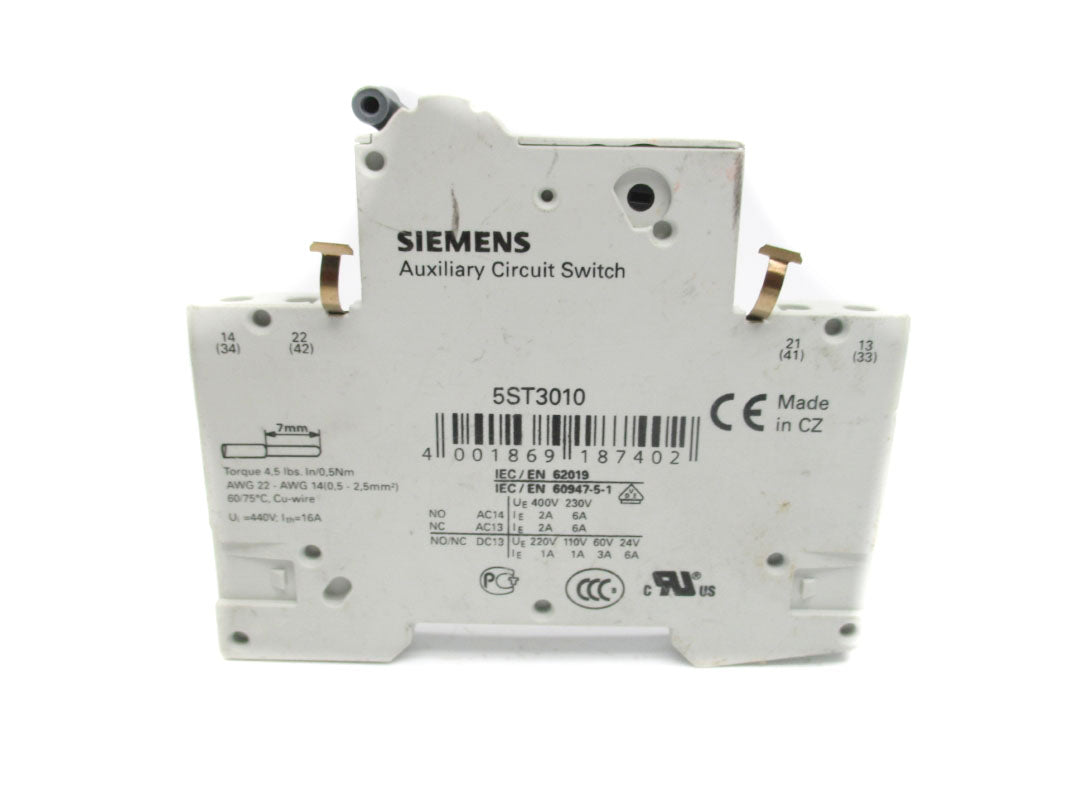 SIEMENS 5ST3010 400V 6A UNMP