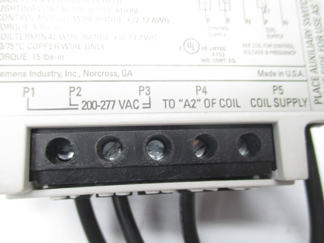 SIEMENS 49LCCM6A 200-277VAC UNMP