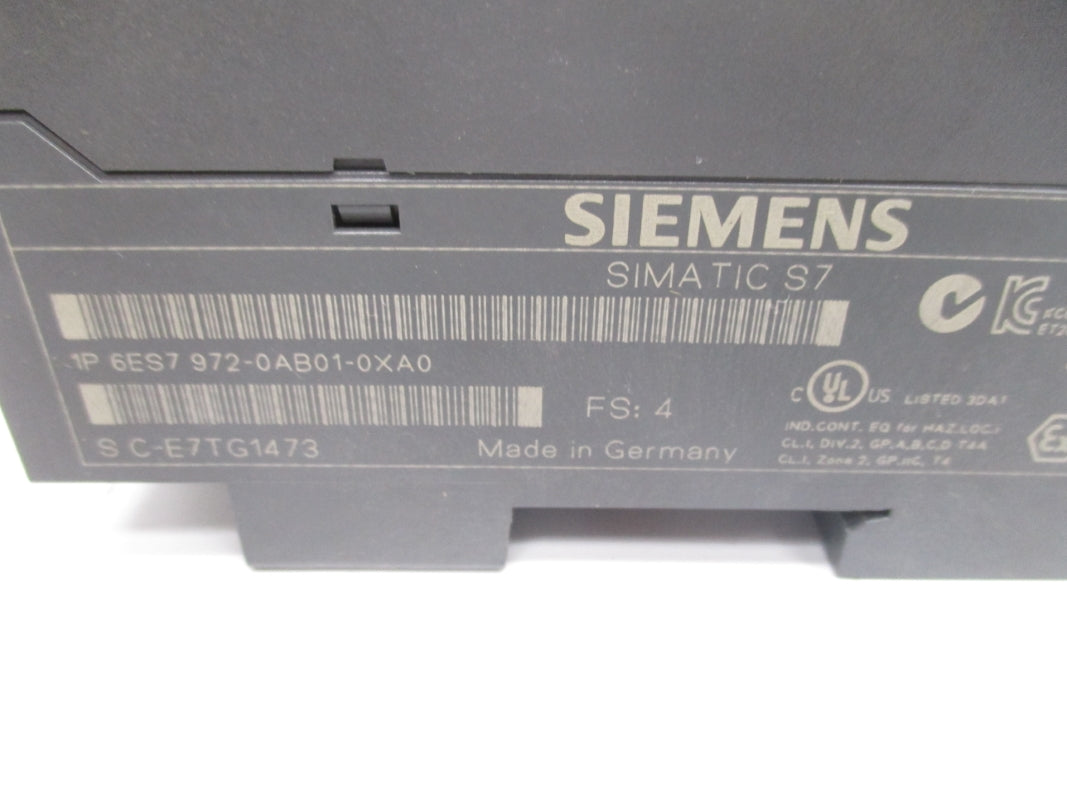 SIEMENS 6ES7972-0AB01-0XA0 F/W V2.1.0 NSNP