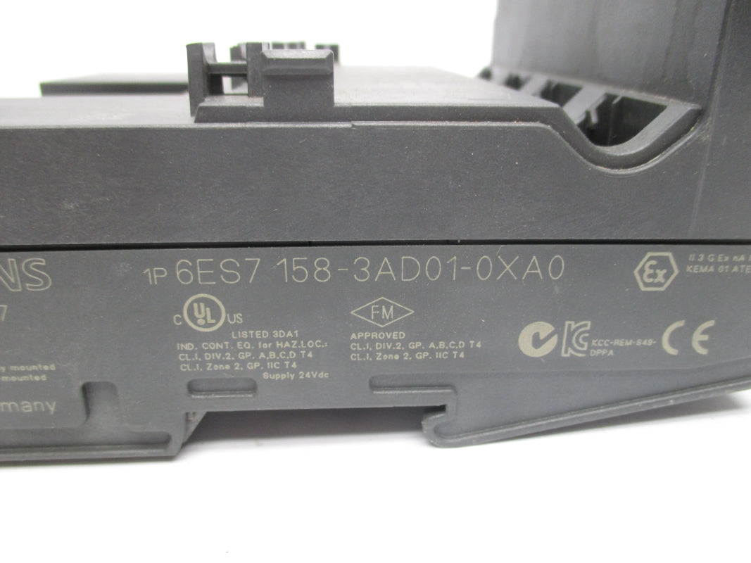 SIEMENS 6ES7158-3AD01-0XA0 24VDC (NO DOOR) UNMP