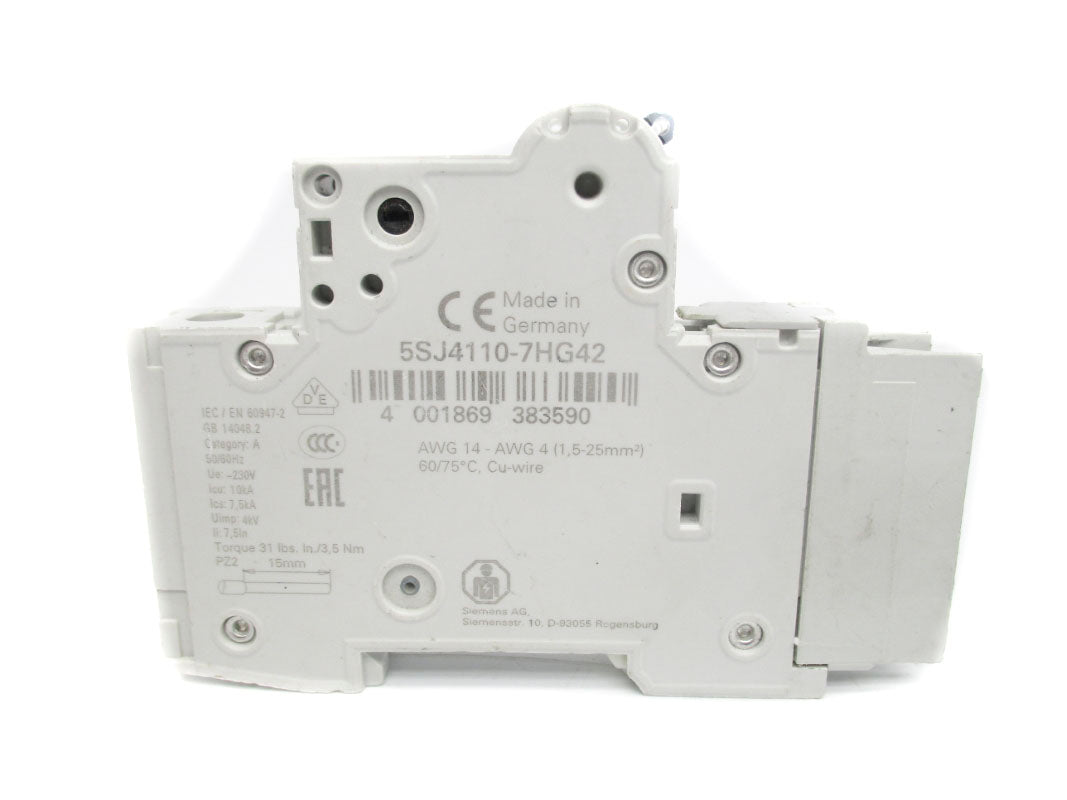SIEMENS 5SJ4110-7HG42 230V 10A UNMP