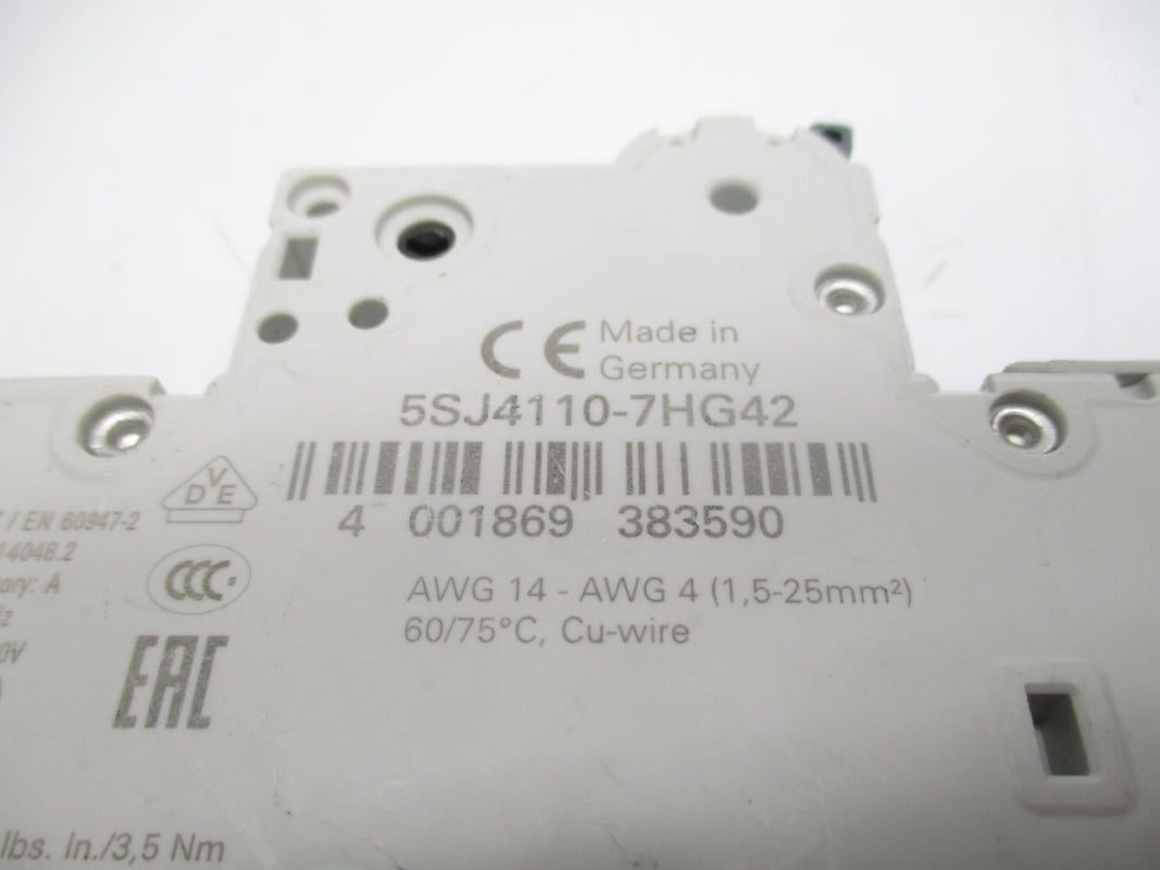 SIEMENS 5SJ4110-7HG42 230V 10A UNMP