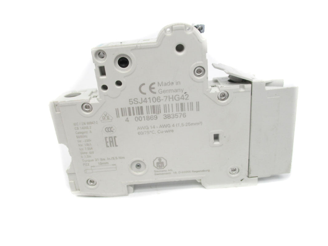SIEMENS 5SJ4106-7HG42 230V 6A UNMP