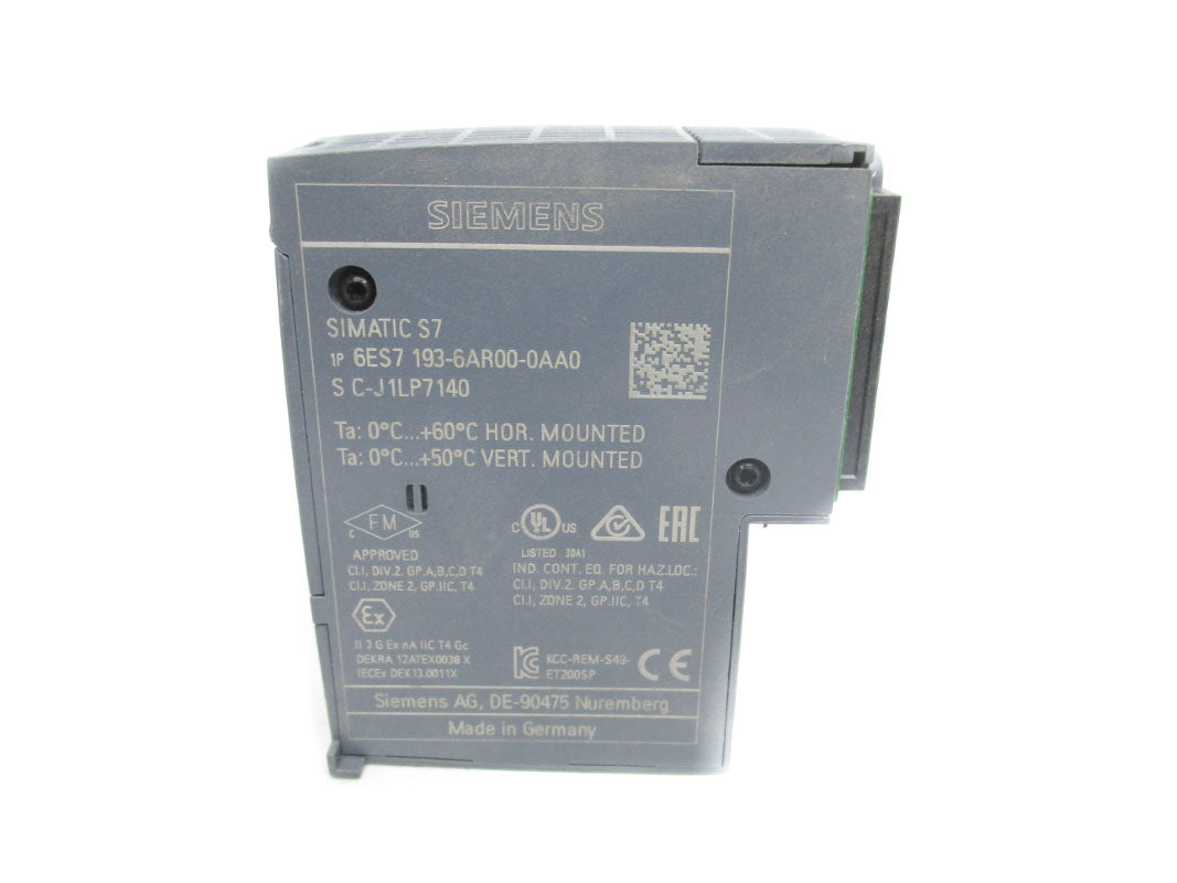 SIEMENS 6ES7193-6AR00-0AA0 NSNP