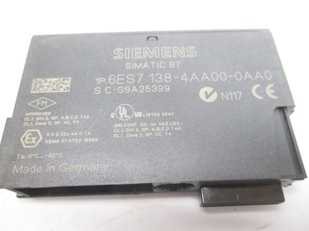 SIEMENS 6ES7138-4AA00-0AA0 NSNP