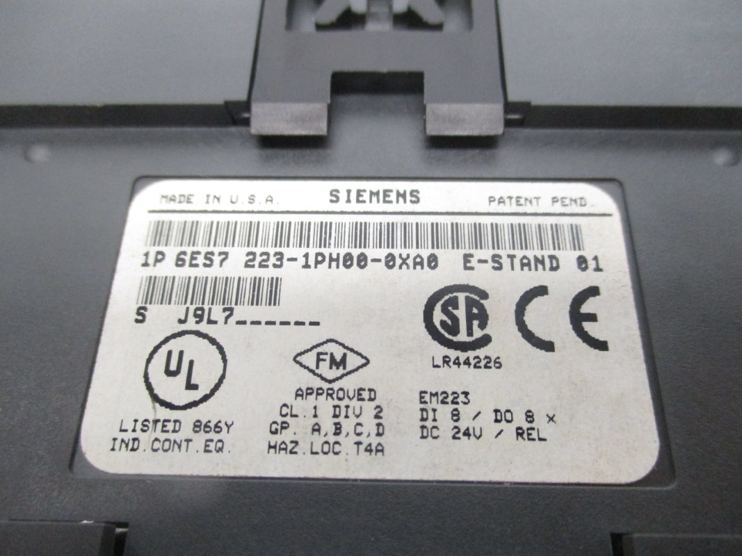 SIEMENS 6ES7223-1PH00-0XA0 24VDC (NO COVER) NSNP