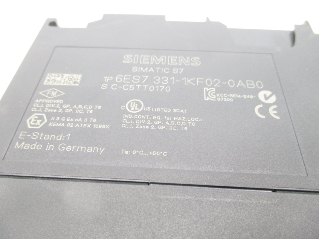SIEMENS 6ES7331-1KF02-0AB0 (NO TERMINAL) UNMP