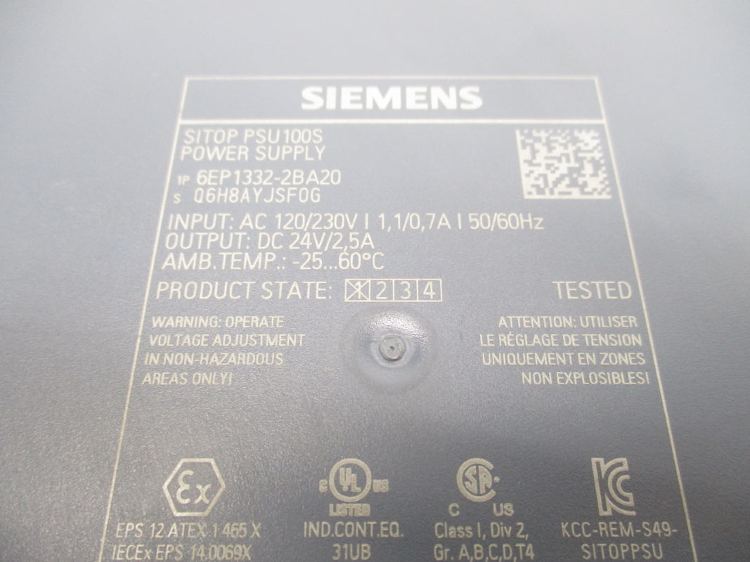 SIEMENS 6EP1332-2BA20 120/230VAC 0,7/1,1A UNMP