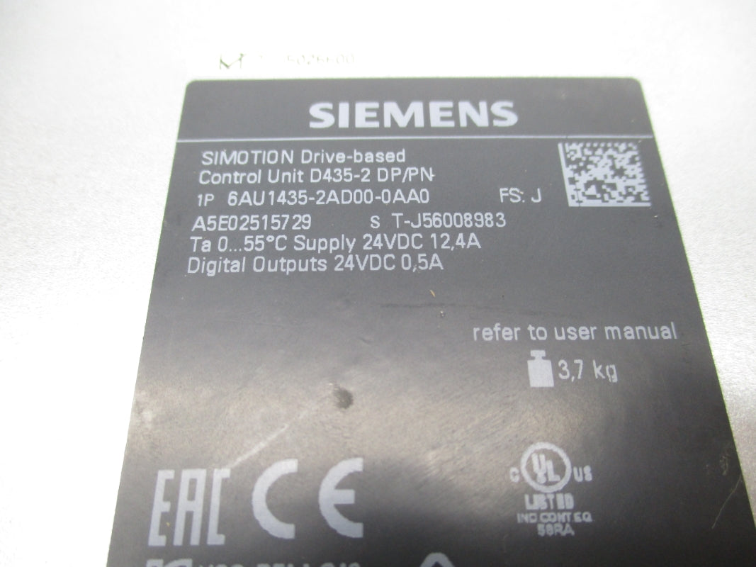 SIEMENS 6AU1435-2AD00-0AA0 24VDC 12,4A (NO DOOR) NSNP