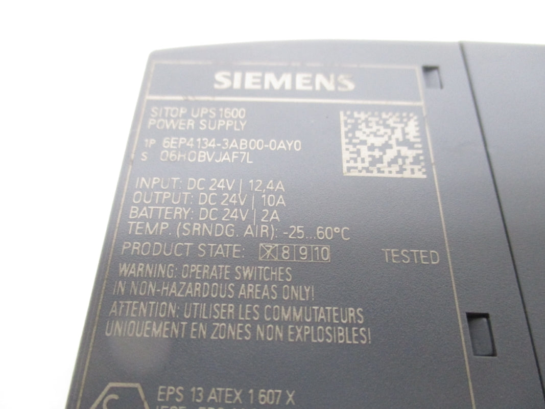 SIEMENS 6EP4134-3AB00-0AY0 24VDC 12A UNMP