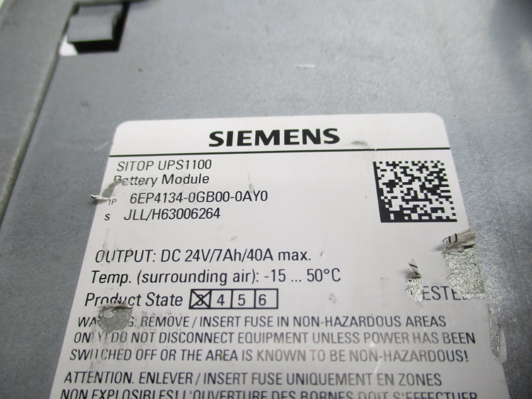 SIEMENS 6EP4134-0GB00-0AY0 24VDC 40A NSNP
