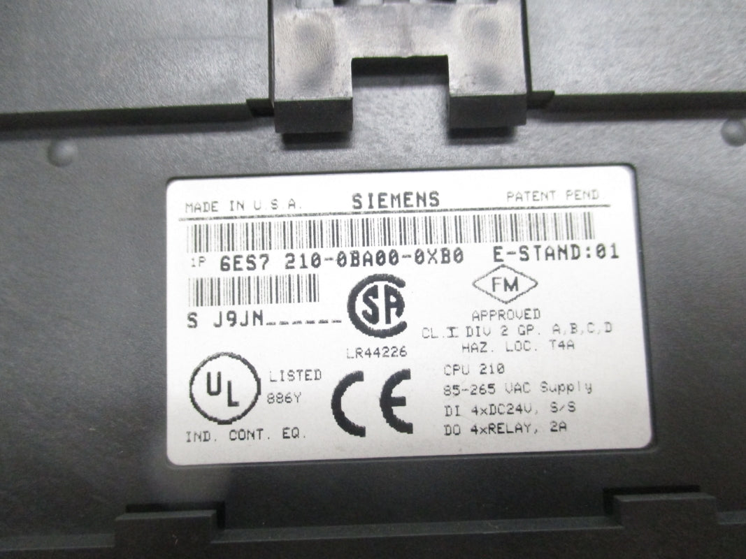 SIEMENS 6ES7210-0BA00-0XB0 85-265VAC 2A (NO DOOR) NSNP