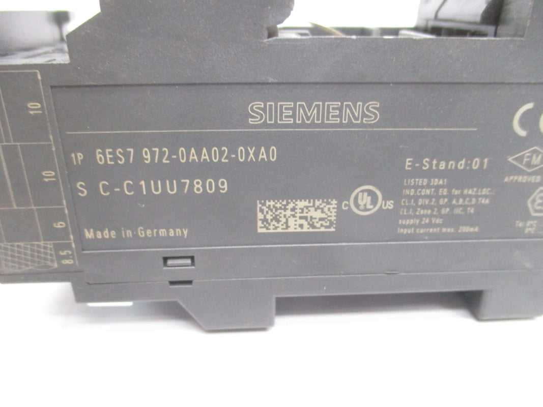 SIEMENS 6ES7972-0AA02-0XA0 24VDC UNMP