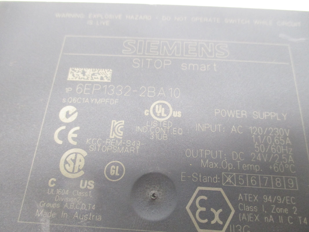 SIEMENS 6EP1332-2BA10 120/230VAC 0,65-1,1A NSNP
